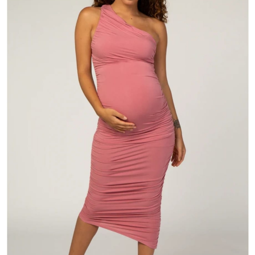 Pink Blush Maternity Dress